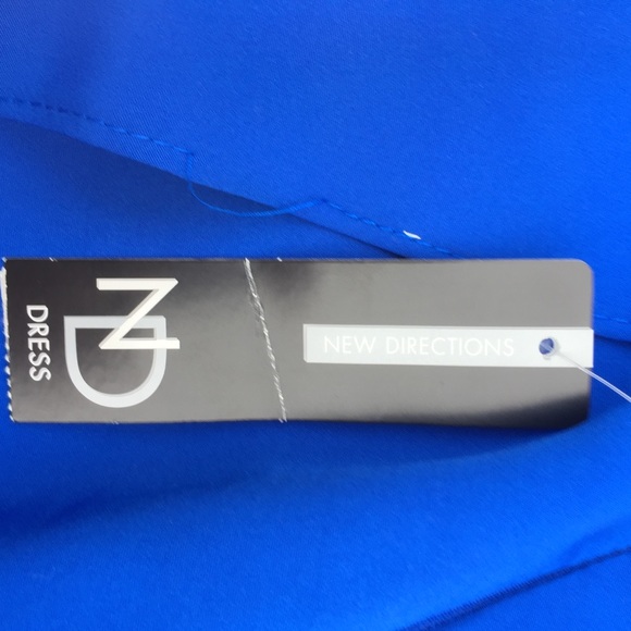 NWT, New Directions Royal Blue Dress. Size 12 - Picture 7 of 7